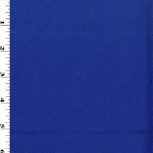 Starry Night Blue Brushed Wool Blend Twill Suiting